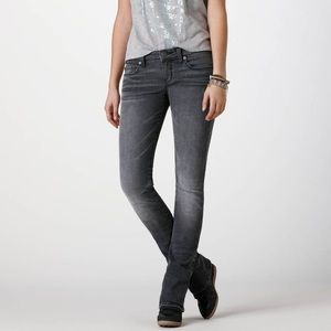 American Eagle faded black skinny kick faded black